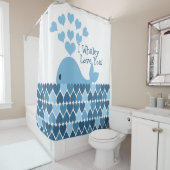 私はあなたを愛している シャワーカーテン (インサイチュ)