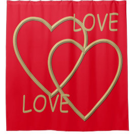 私はあなたを愛している シャワーカーテン