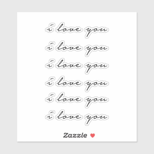 私はあなたを愛している シール (シート)