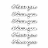 私はあなたを愛している シール (正面)