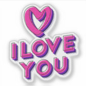 私はあなたを愛している。 シール (正面)