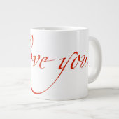 私はあなたを愛している ジャンボコーヒーマグカップ (正面右)