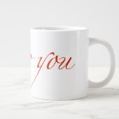 私はあなたを愛している ジャンボコーヒーマグカップ (右)