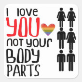 私はあなたを愛している スクエアシール (正面)