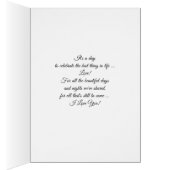 私はあなたを愛している。スクリプモダントカスタムフォトカード (内側 (右))