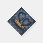私はあなたを愛している スタンダードカクテルナプキン (角)
