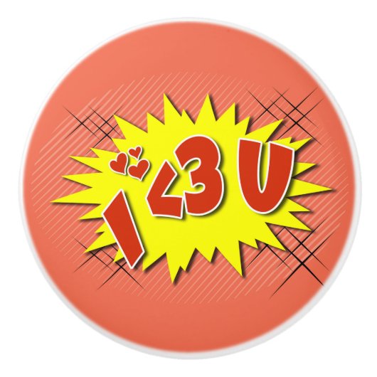 私はあなたを愛している セラミックノブ (正面)