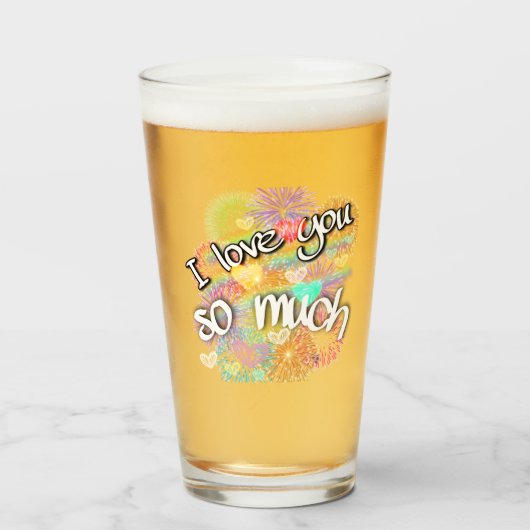 私はあなたを愛している タンブラーグラス (ドリンク正面)
