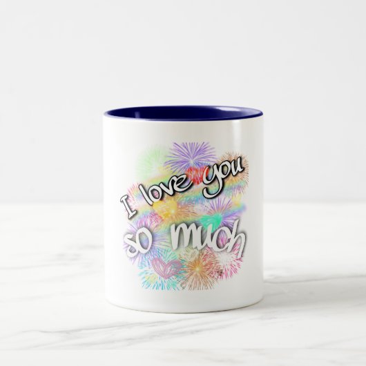 私はあなたを愛している ツートーンマグカップ (中央)
