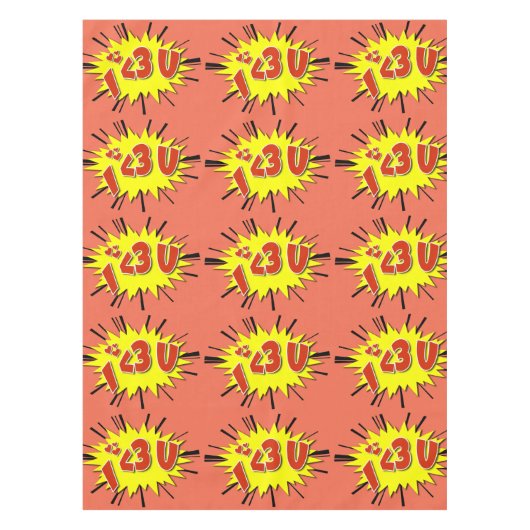 私はあなたを愛している テーブルクロス (正面)