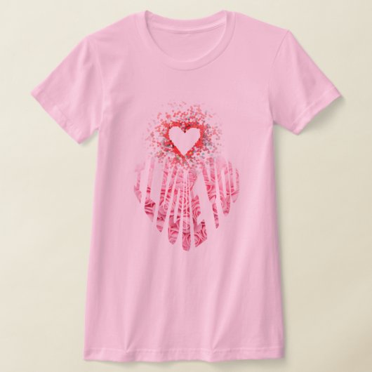 "私はあなたを愛している"トライồティムHoa Hng – テếトLng Mnạ Tシャツ (レイダウン)