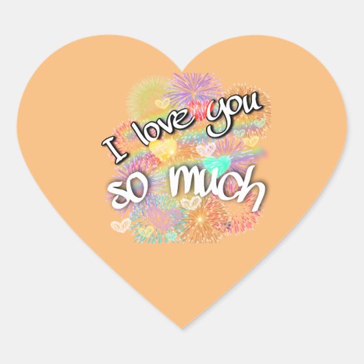 私はあなたを愛している ハートシール (正面)