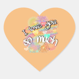 私はあなたを愛している ハートシール