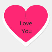 私はあなたを愛している ハートシール (正面)