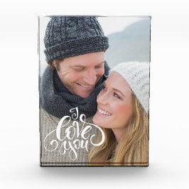 私はあなたを愛している。バレンタインデーカスタム フォトブロック