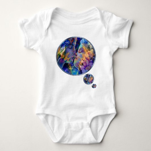 私はあなたを愛している ベビーボディスーツ (正面)