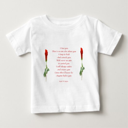 私はあなたを愛している ベビーTシャツ (正面)