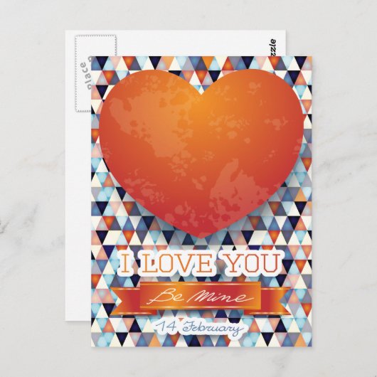 私はあなたを愛している ポストカード (正面/裏面)