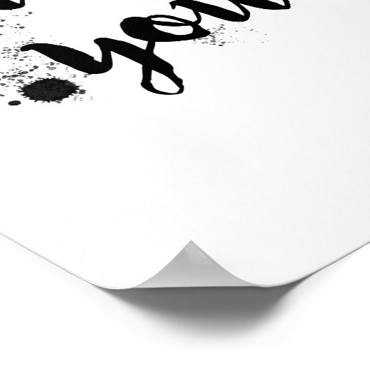 私はあなたを愛している – ミニマリスト ポスター (角)