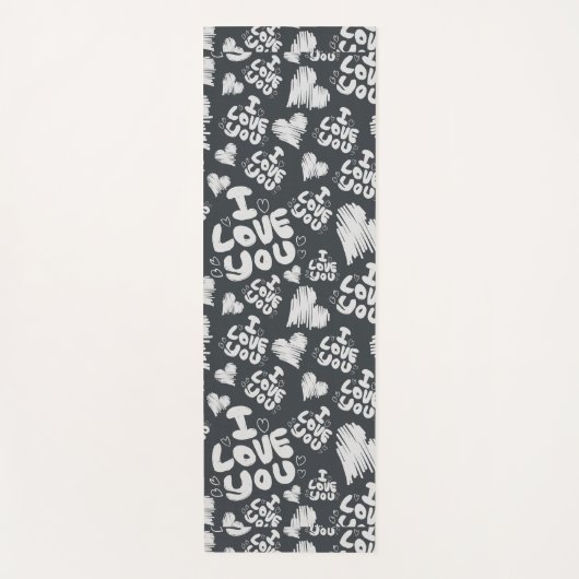 私はあなたを愛している ヨガマット (正面)