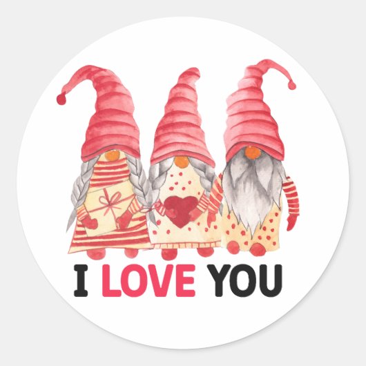 私はあなたを愛している ラウンドシール (正面)