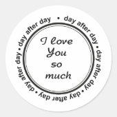 私はあなたを愛している ラウンドシール (正面)