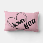 私はあなたを愛している ランバークッション (裏面)