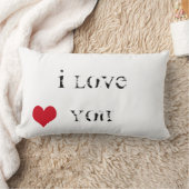 私はあなたを愛している ランバークッション (ブランケット)