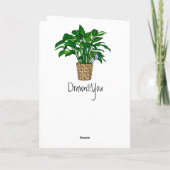 私はあなたを愛している |ロマンチックおもしろいで カード (裏面)