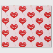 私はあなたを愛している – ロマンチックなラッピング紙 ラッピングペーパー (フラット)