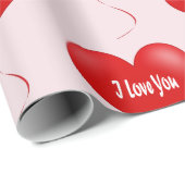 私はあなたを愛している – ロマンチックなラッピング紙 ラッピングペーパー (ロールコーナー)