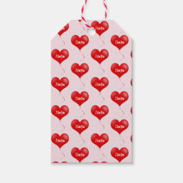 私はあなたを愛している – ロマンチックな贈り物ラベル ギフトタグ