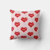 私はあなたを愛している – ロマンチック枕 クッション (裏面)