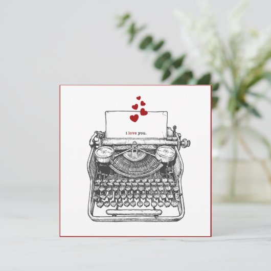 私はあなたを愛している |ヴィンテージタイプライター |ラブノート シーズンカード (スタンド正面)