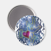 私はあなたを愛している/手話 マグネット (正面/裏面)