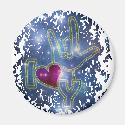 私はあなたを愛している/手話 マグネット (正面)