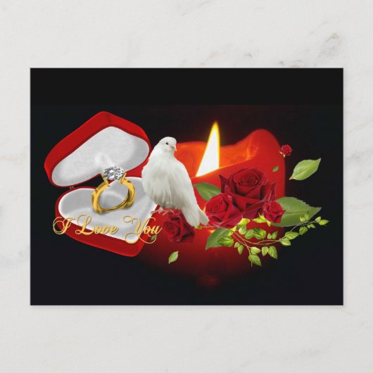 私はあなたを愛している – 葉書 ポストカード (正面)