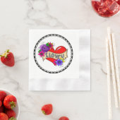 私はあなたを愛している |通りアートグラフィティアーバンハート 縁ありカクテルナプキン (インサイチュ)