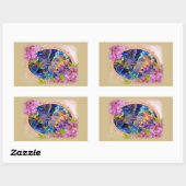 私はあなたを愛している 長方形シール (シート)