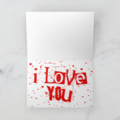 私はあなたを愛している：雨のハート シーズンカード (内部)