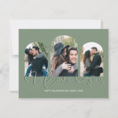 私はあなたを愛している | 3アーチ型フォトコラージュバレンタインデー シーズンカード (正面)