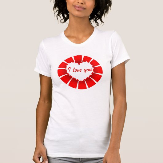 私はあなたを愛している Tシャツ (正面)