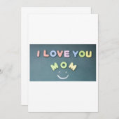 私はあなたを愛しているMoM 招待状 (正面/裏面)