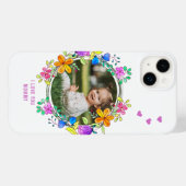 私はあなたを愛しているMOMMY写真カラフルフローラモダン Case-Mate iPhoneケース (裏面 (横))