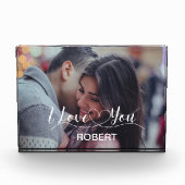 私はあなたを愛していカスタムる文字 フォトブロック (正面)