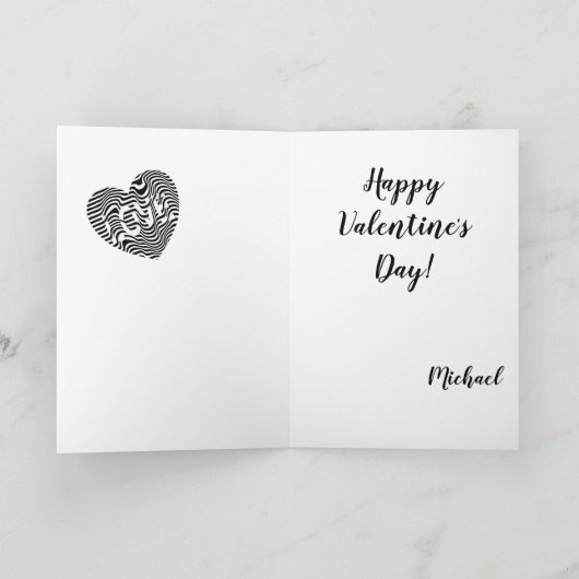 私はあなたを愛していストライプのる シーズンカード (内部)