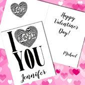 私はあなたを愛していストライプのる シーズンカード