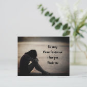 私はあなたを愛してる私を許して下さ感謝していい ポストカード (スタンド正面)