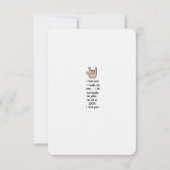 私はあなたを愛してる…本気で…カード サンキューカード (正面)