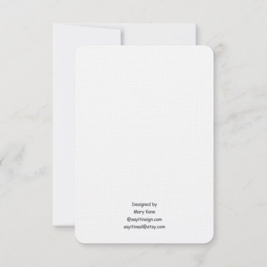 私はあなたを愛してる…本気で…カード サンキューカード (裏面)